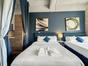 3 chambres, fer et planche à repasser, Wi-Fi, draps fournis