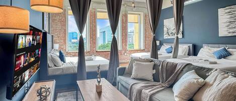 2 chambres, fer et planche Ă repasser, Wi-Fi, literie fournie