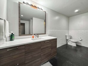 Douche, sèche-cheveux