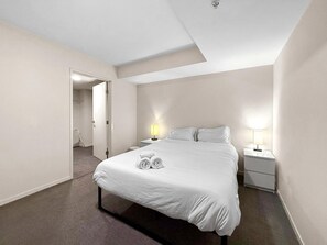 1 bedroom, iron/ironing board, bed sheets