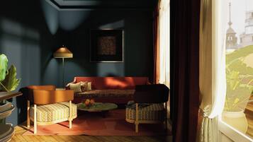 Egyptian cotton sheets, premium bedding, minibar, in-room safe