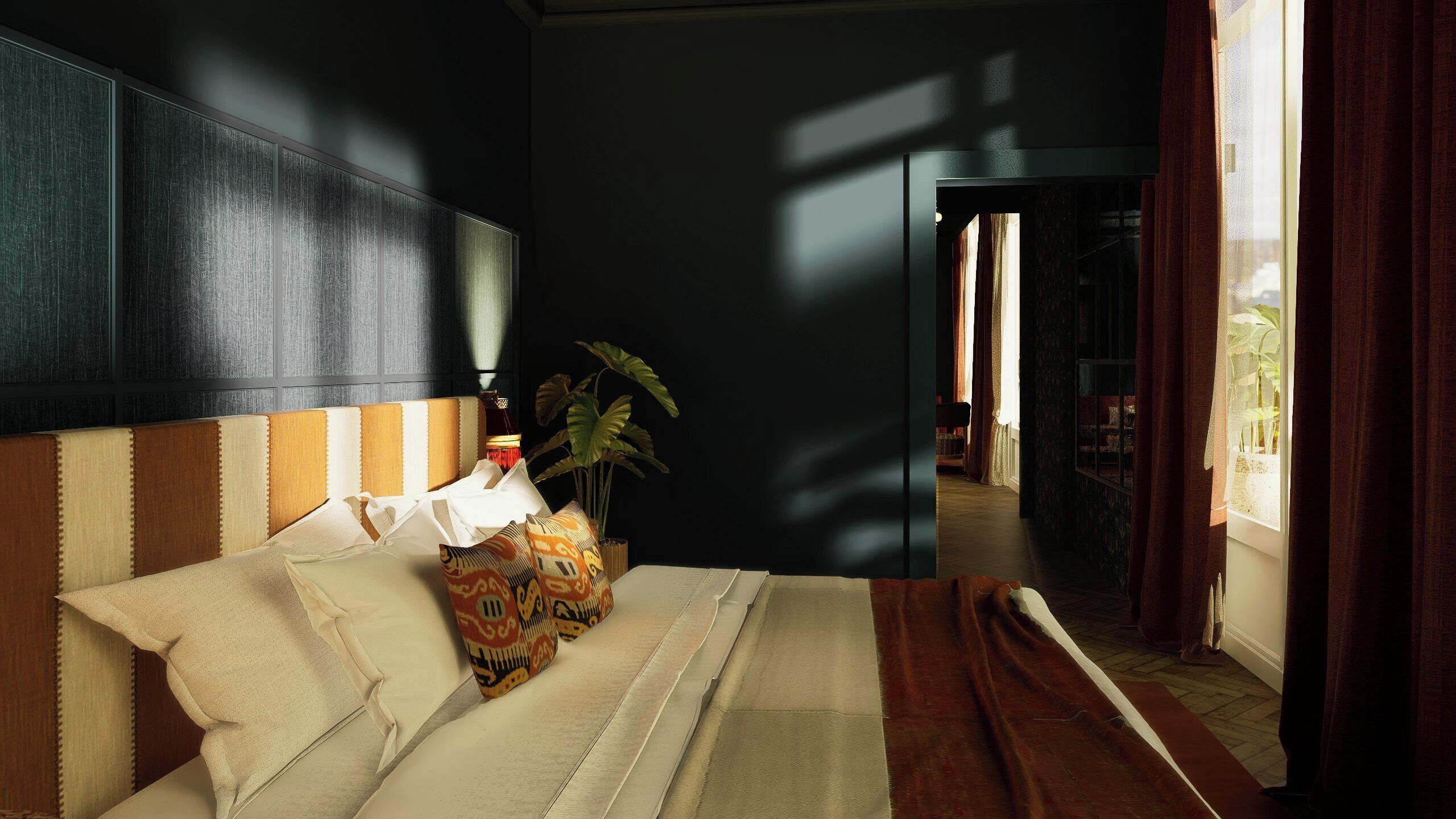 Egyptian cotton sheets, premium bedding, minibar, in-room safe