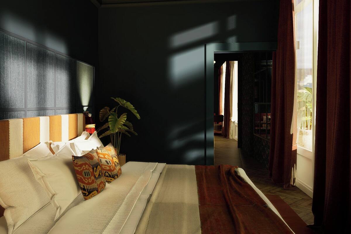 Egyptian cotton sheets, premium bedding, minibar, in-room safe