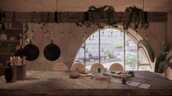 Se ofrece un desayuno bufé (40 EUR por persona)