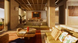 Seprai katun Mesir, seprai premium, minibar, dan brankas