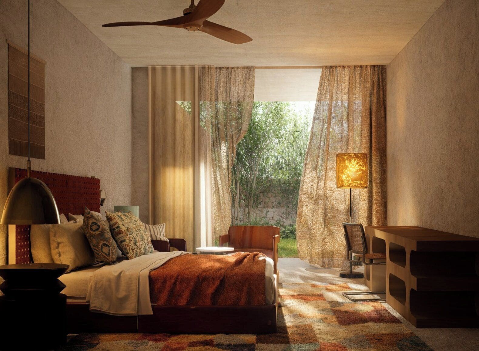 Draps en coton égyptien, literie de qualité supérieure, minibar