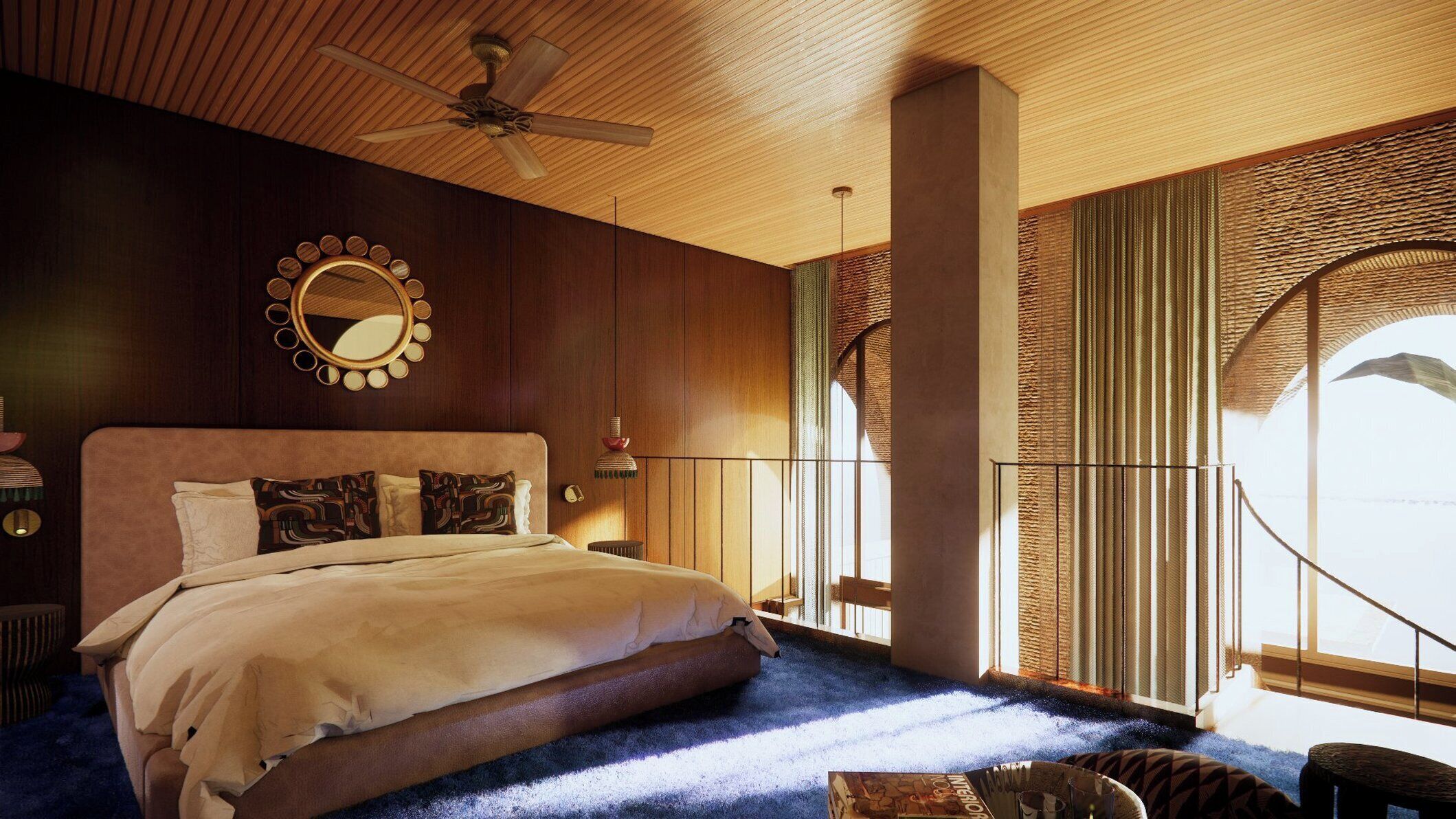 Loft | Sábanas de algodón egipcio, ropa de cama de alta calidad, minibar