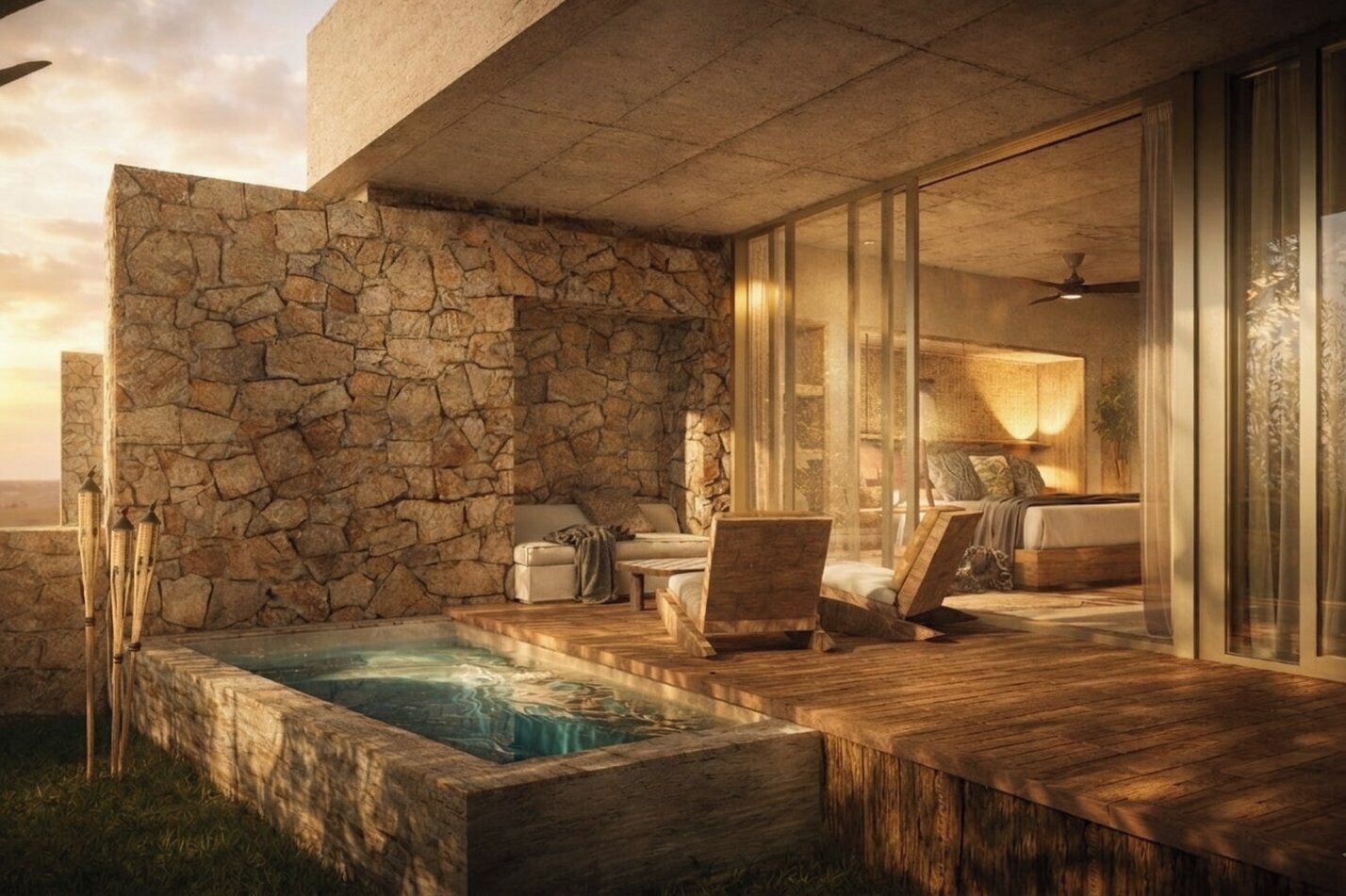 Suite Junior (Seafront) | Piscine privée