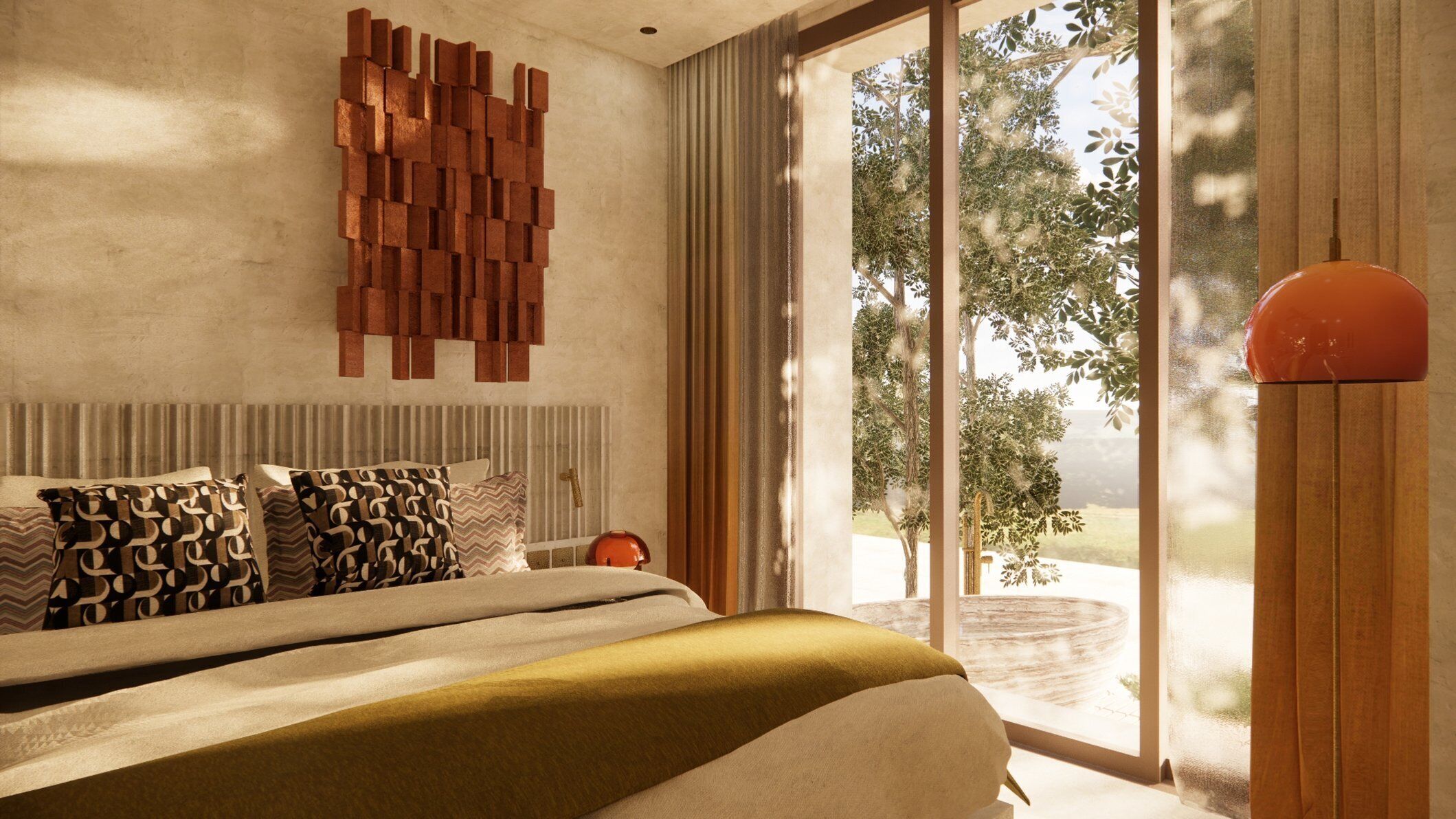 Egyptian cotton sheets, premium bedding, minibar, in-room safe