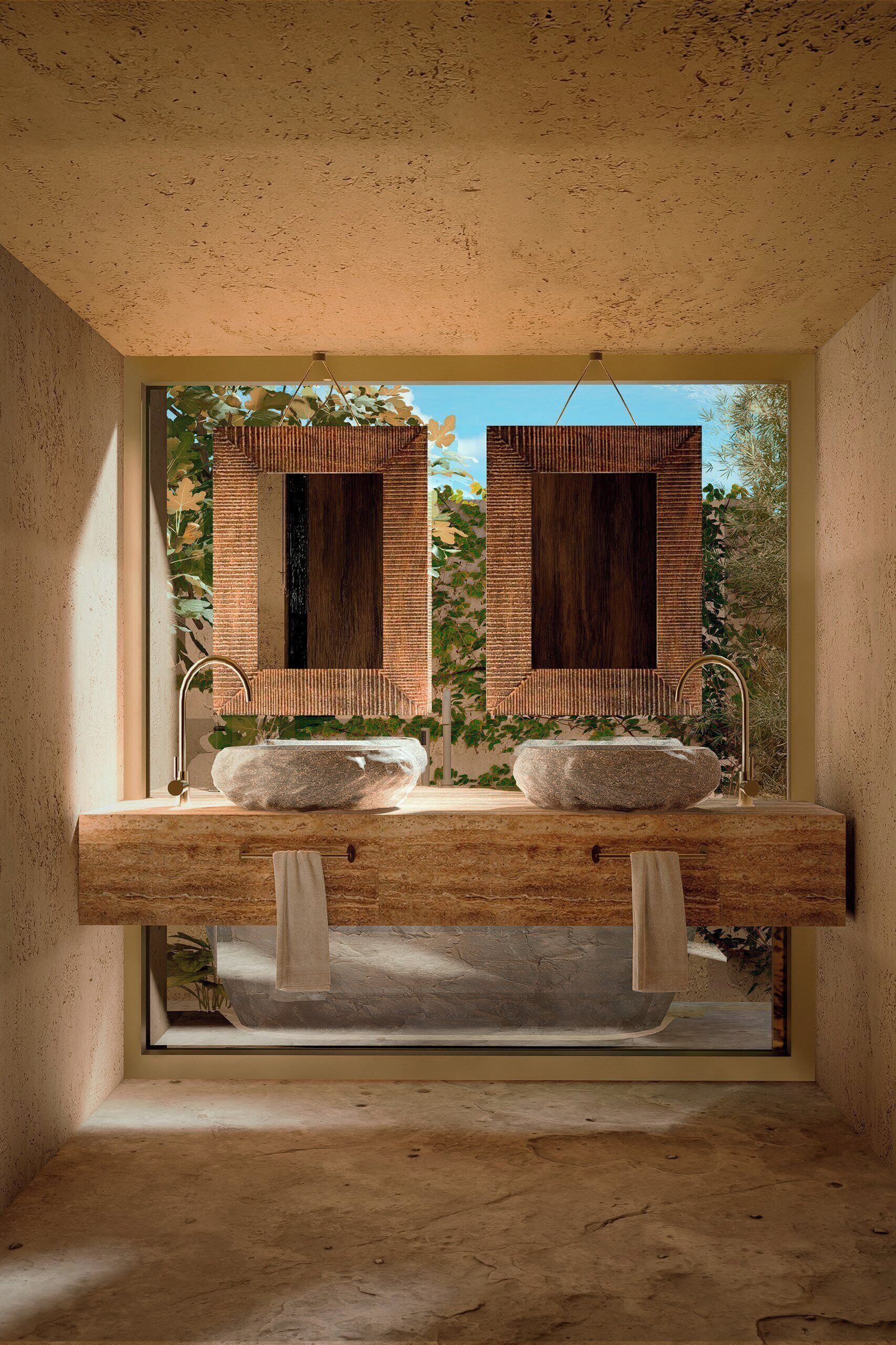 Separate bathtub and shower, hair dryer, bathrobes, slippers