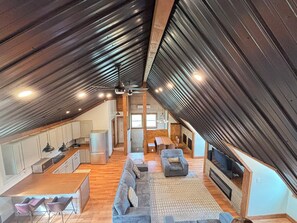 TV connectée, cheminée