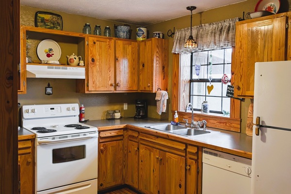Microondas, horno, placa de cocina y lavavajillas