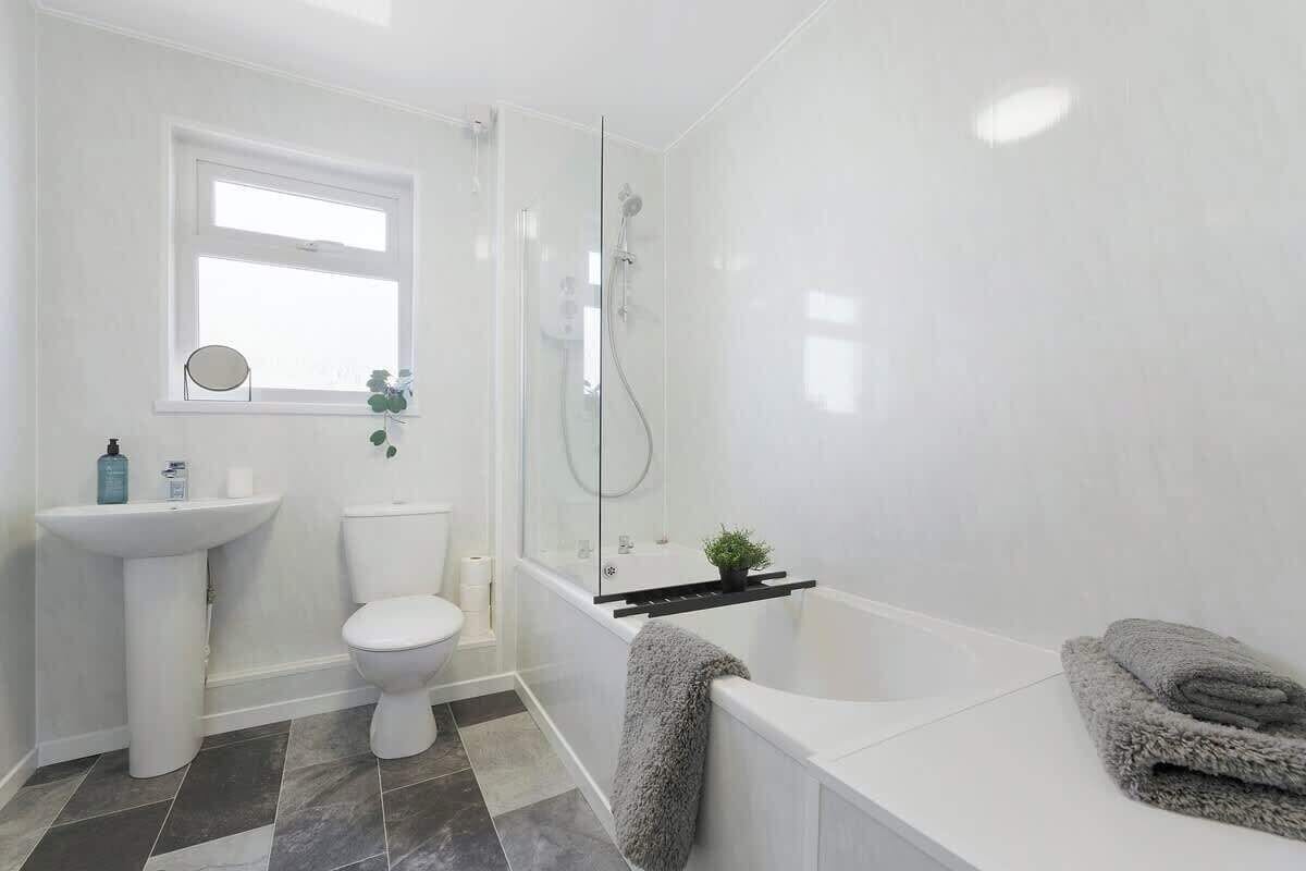 Shower, hair dryer