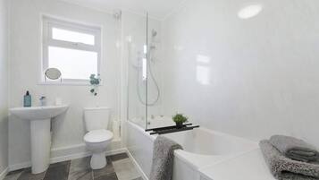 Shower, hair dryer