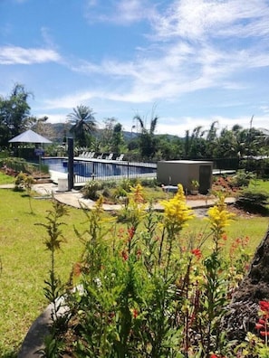 Family Studio Suite, Pool View | View from room - Helens Mountain Resort (Arakan)