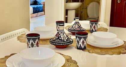 Apparently sunny for families; 5 min from the beach.