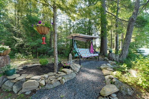 Private Dock & Deck: Tranquil Dam Pond Cottage!
