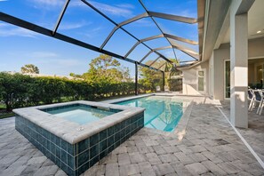 Outdoor pool, a heated pool - Modern Luxury Home • 5 Minutes to Beach • Heated Pool & Spa (Marco Island)