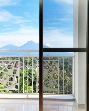 Standard Studio, 1 Bedroom (Apartment) | Balcony - Mountain View Studio for 6 Pax at Mataram City Apartment (Ngaglik)
