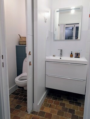 Hair dryer, towels, soap, toilet paper - Charming T2 with balcony in Lille-Centre (Lille)