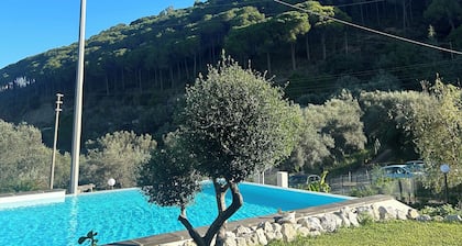 Villa with pool and sea view in Sicily