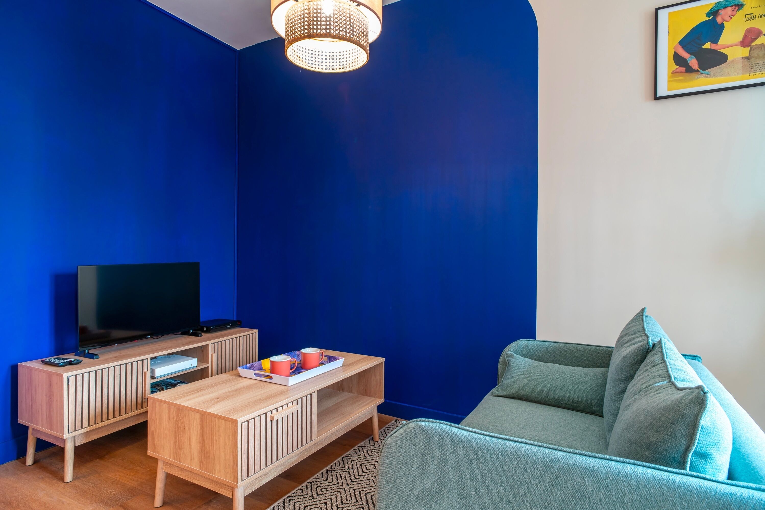 TV, DVD player, stereo