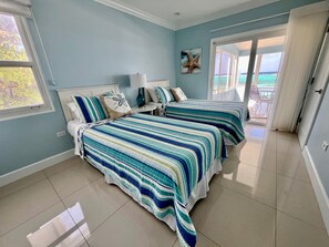 3 bedrooms, iron/ironing board, free WiFi, bed sheets - NO BIG TING - Beautiful Oceanfront Beach House, Snorkel Paradise w/ Private Pool (rum point)