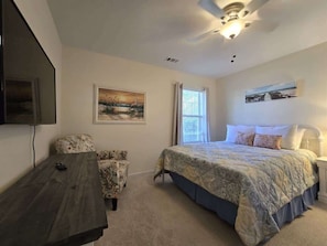 2 bedrooms, iron/ironing board, travel crib, free WiFi