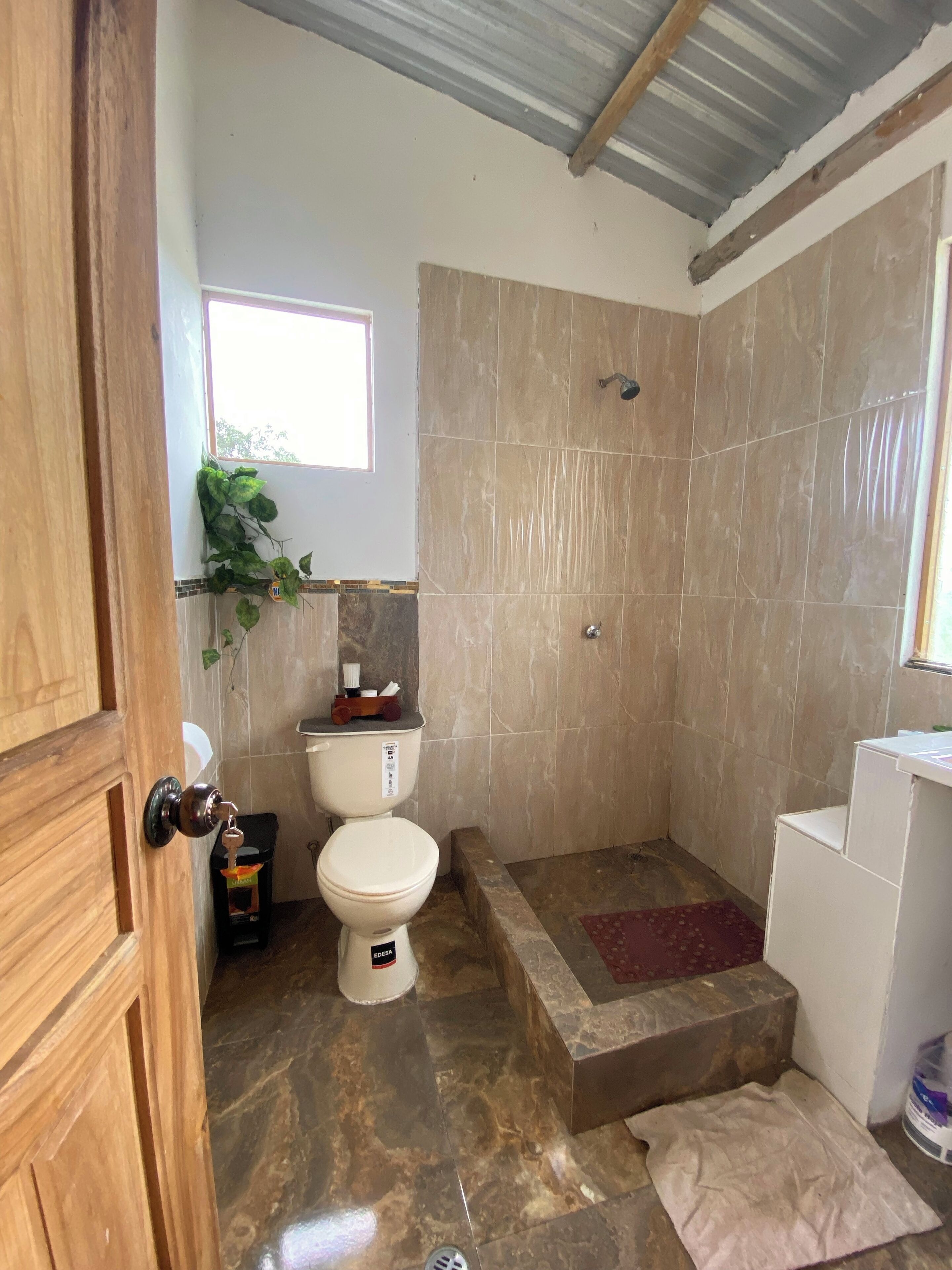 Towels, soap, toilet paper