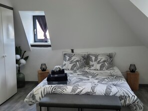 4 bedrooms, iron/ironing board, travel crib, WiFi