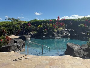 Outdoor pool, a heated pool - Hilton Pass, 3bedroom, Family Friendly, Grill, Beach Gear, Gorgeous Sunsets, N1 (Waikoloa Village)