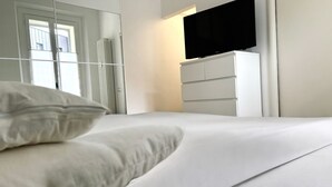 1 室のベッドルーム、ベッドシーツ