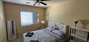 Iron/ironing board, WiFi, bed sheets