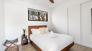 2 bedrooms, iron/ironing board, travel crib, free WiFi