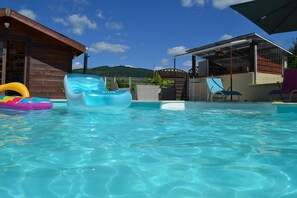 A heated pool