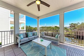 Terrace/patio - Experience the charm of the Sweet & Salty Beach House, Pool | Boat Dock (Cortez)