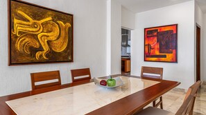 Deluxe Apartment, 3 Bedrooms, Balcony, Ocean View | Dining room - HOLT Grand Miramar Residences (Puerto Vallarta)