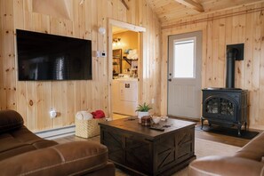 TV connectée, cheminée