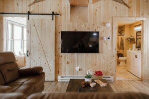 TV connectée, cheminée