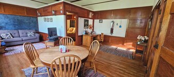 Cozy schoolhouse cabin in lovely Valley City with AC, WiFi, pet friendly.