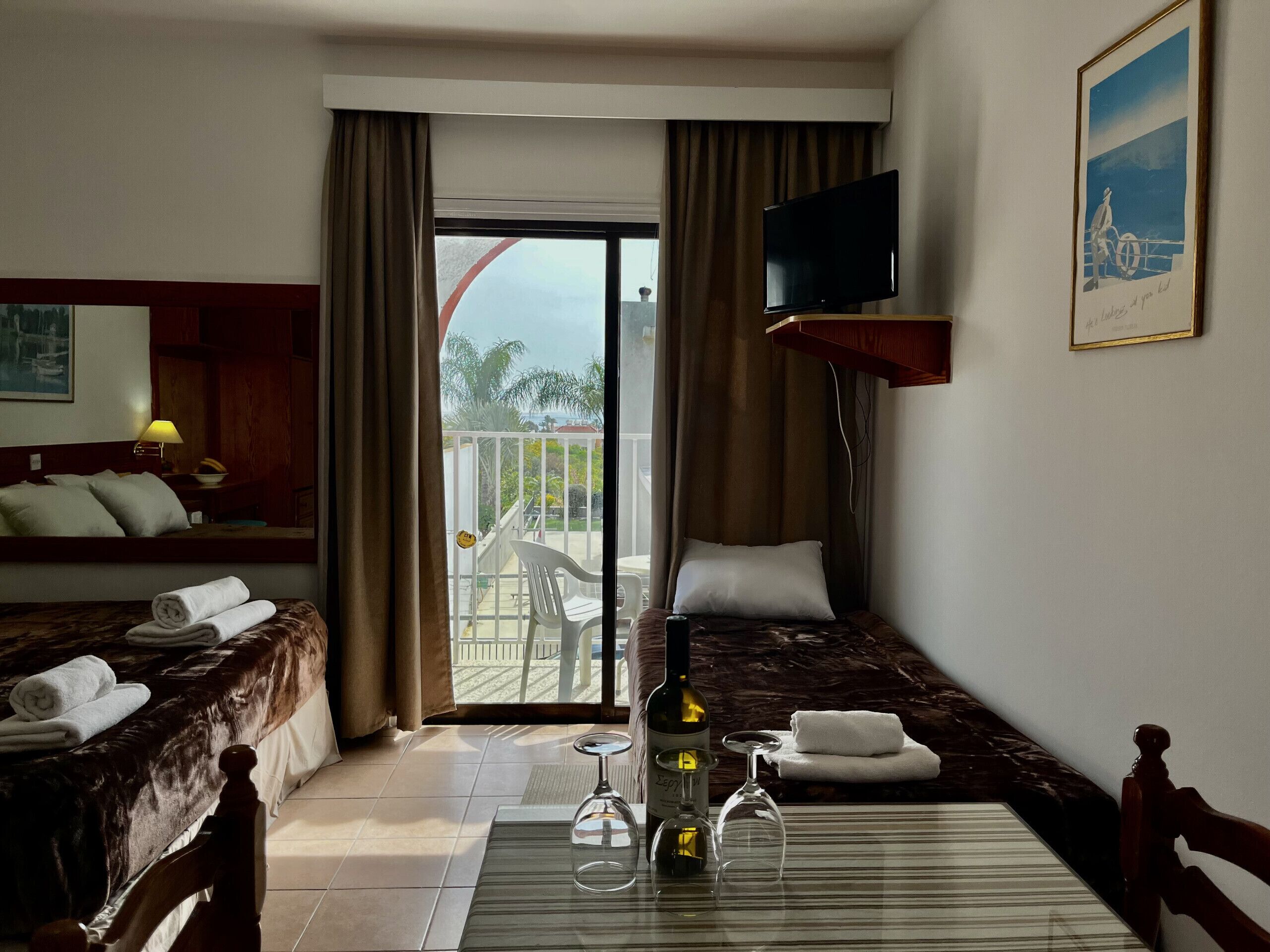Iron/ironing board, WiFi (free), bed sheets