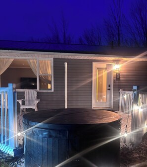 Terrace/patio - Cozy Waterfront Retreat offering stunning water views from nearly every window. (Pictou, Subd. B)