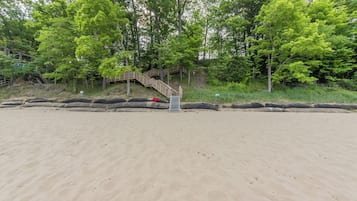 Vlak bij het strand