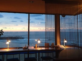 Lunch, dinner, brunch served; Italian cuisine, beach views