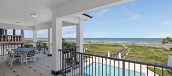 Luxury Beachfront Home w/ private beach access & private heated pool!