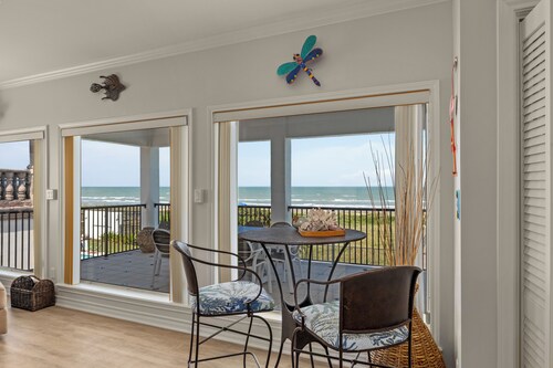 Luxury Beachfront Home w/ private beach access & private heated pool!