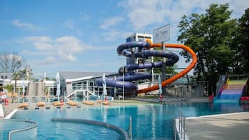 2 indoor pools, seasonal outdoor pool