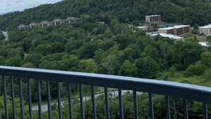 A hillside with buildings and a road. - Charming 2-bedroom condo with fitness room and WiFi in fabulous Sugar Mountain (Sugar Mountain)