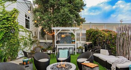 Bright Cayucos Bungalow Steps to Beach & Pier | 3BR w/ Shared Firepit Lounge