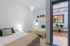 3 bedrooms, free cots/infant beds, bed sheets